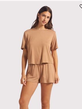 nuuds Tan Pajama set